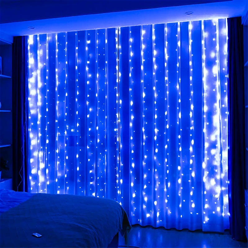 Led Fairy String Lights - 6x3M LED USB Curtain String Fairy