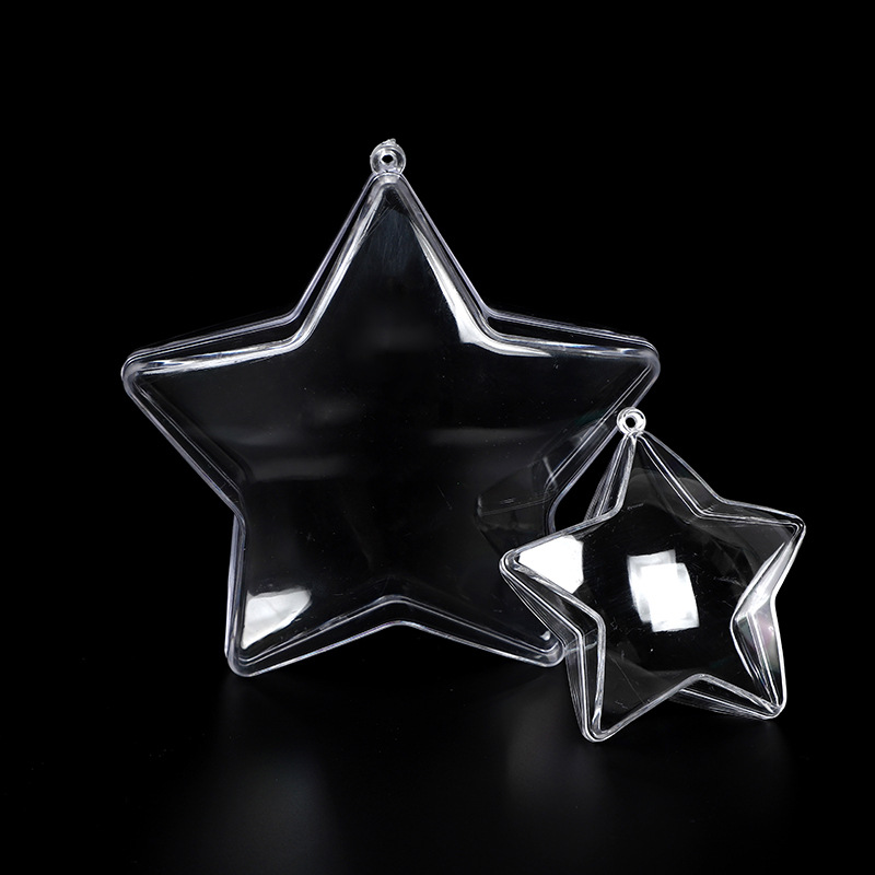 Ornament Ball Set - 10 Set DIY Fillable Star Shape