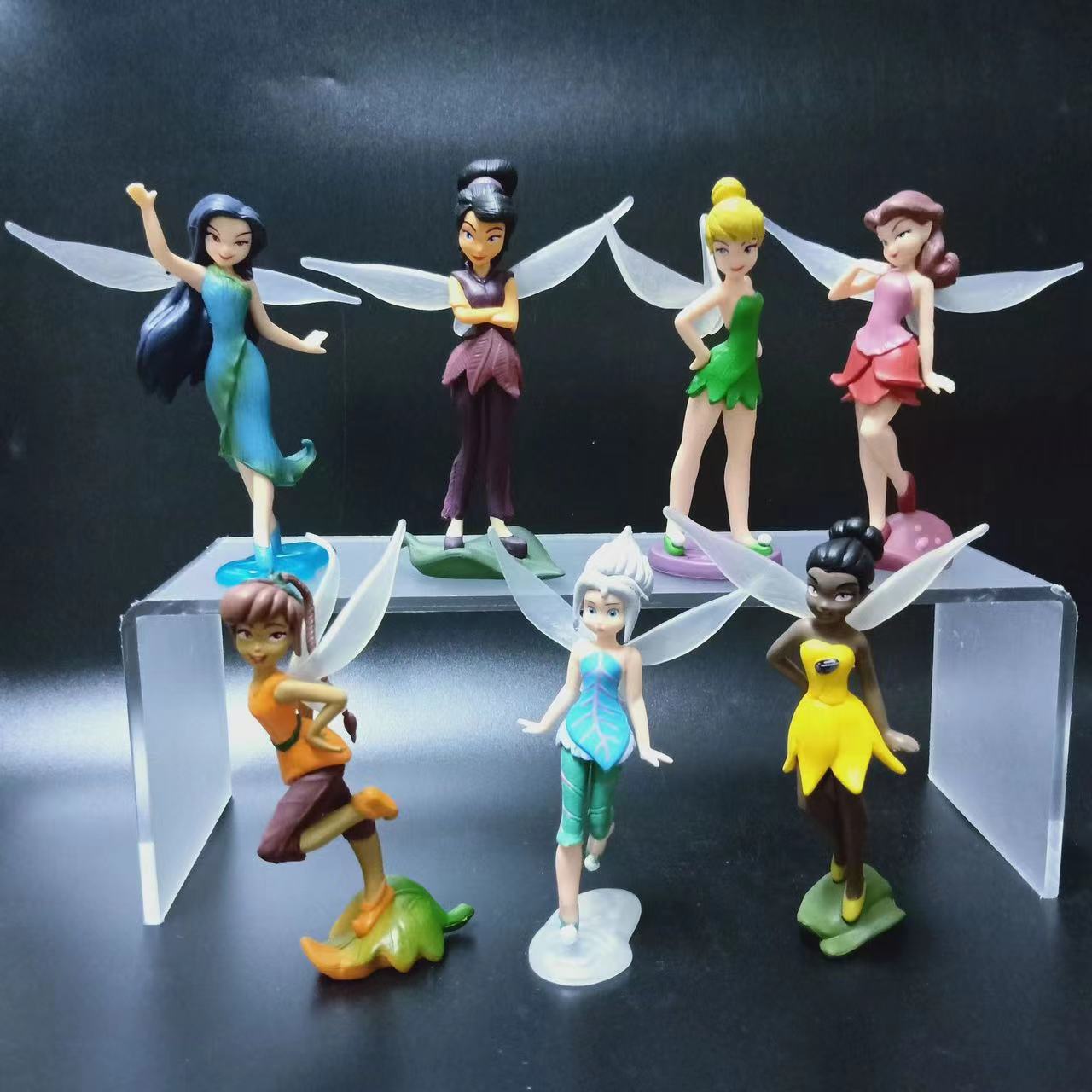 Nutcracker Figurine - 7pcs/Set Princess Tinkerbells Mini Fairy Figure