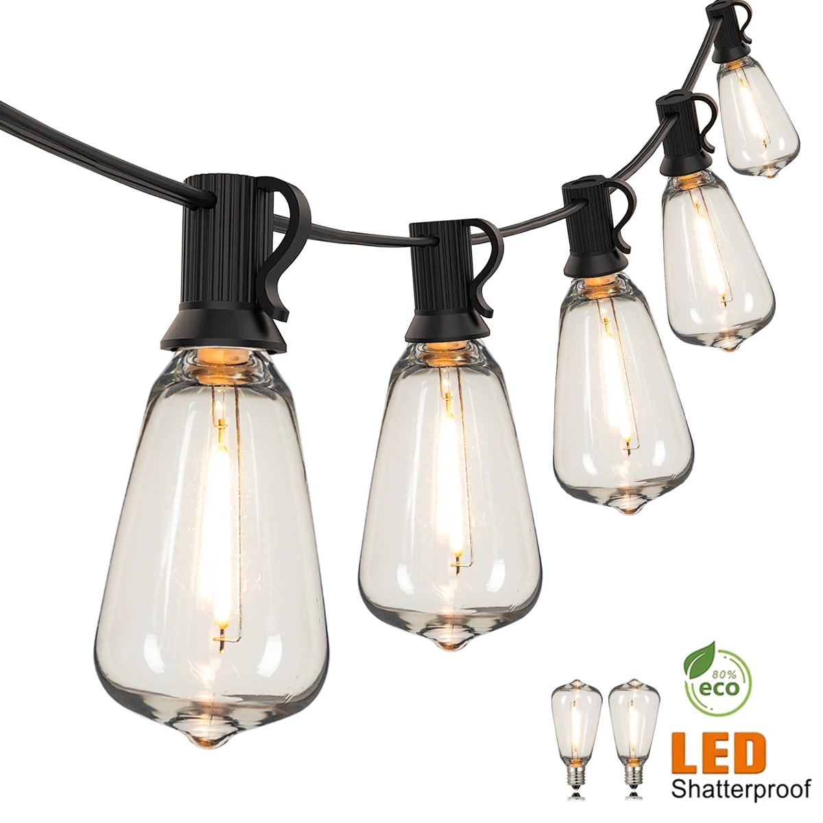 Led Fairy String Lights - ST38 String Lights Outdoor Garland Connectable