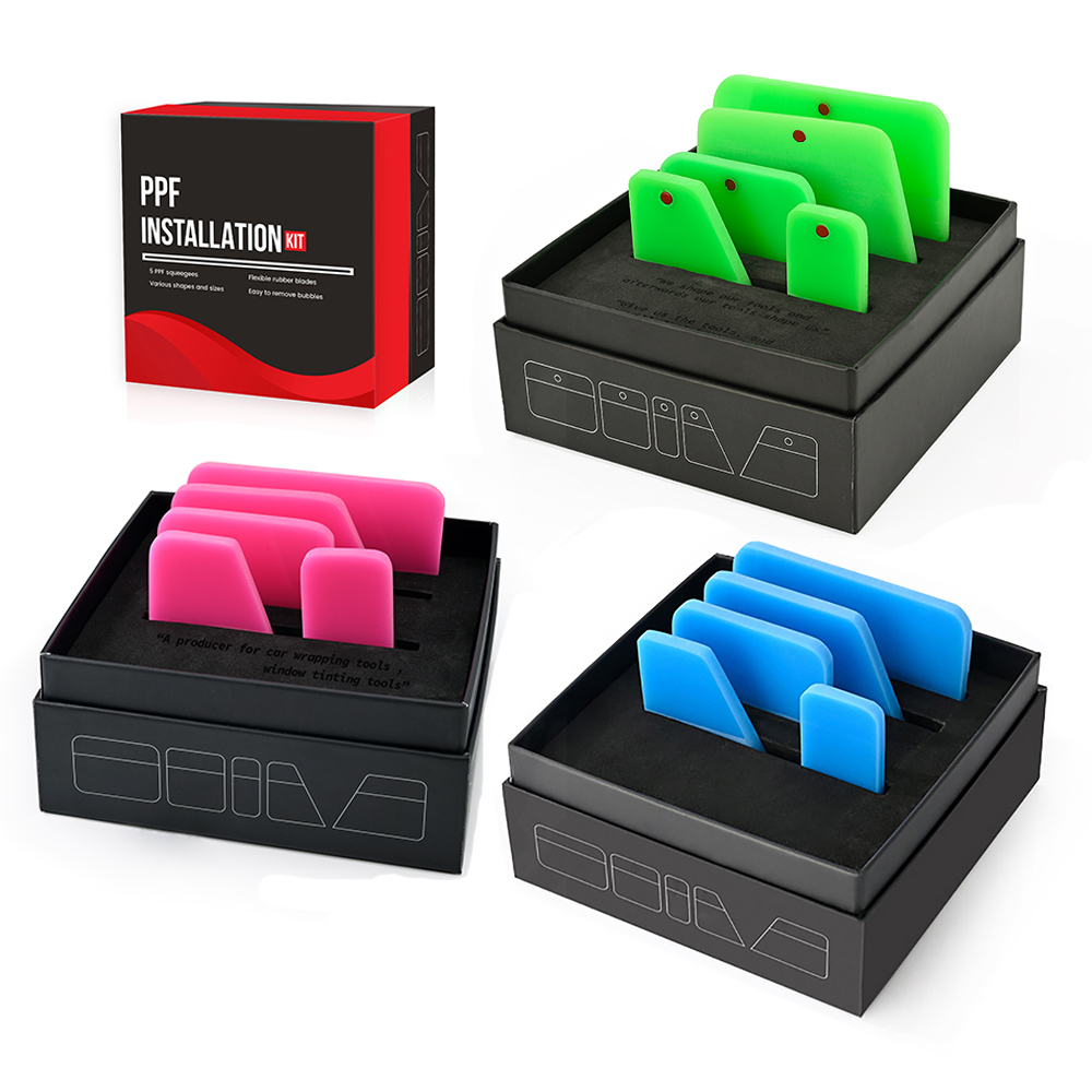 Gift Box Wrap Set - FOSHIO 5PCS Rubber Squeegee Set with