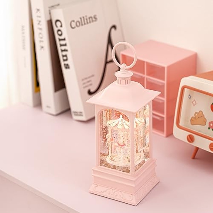 Glitter Snow Globe Lantern Mus - Snow Globe Musical reseña y precio