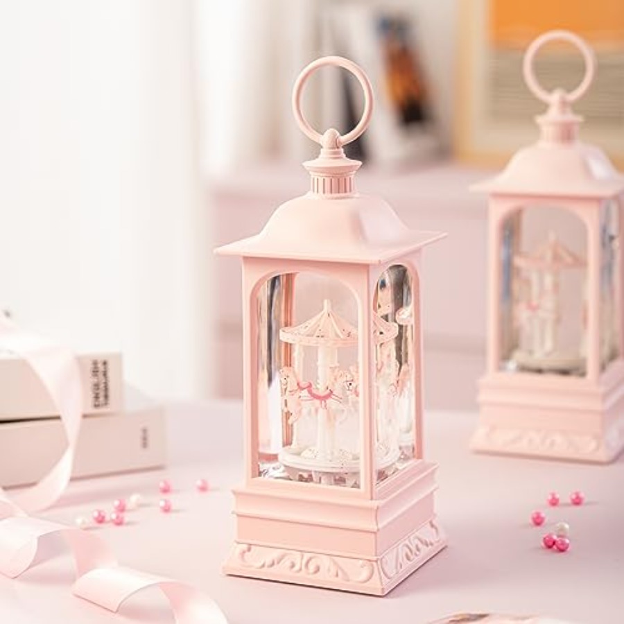 Glitter Snow Globe Lantern Mus - Snow Globe Musical reseña y precio
