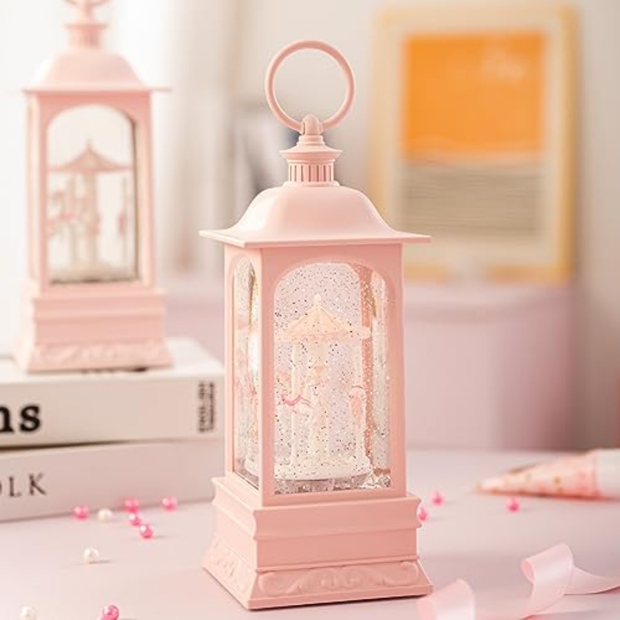 Glitter Snow Globe Lantern Mus - Snow Globe Musical reseña y precio