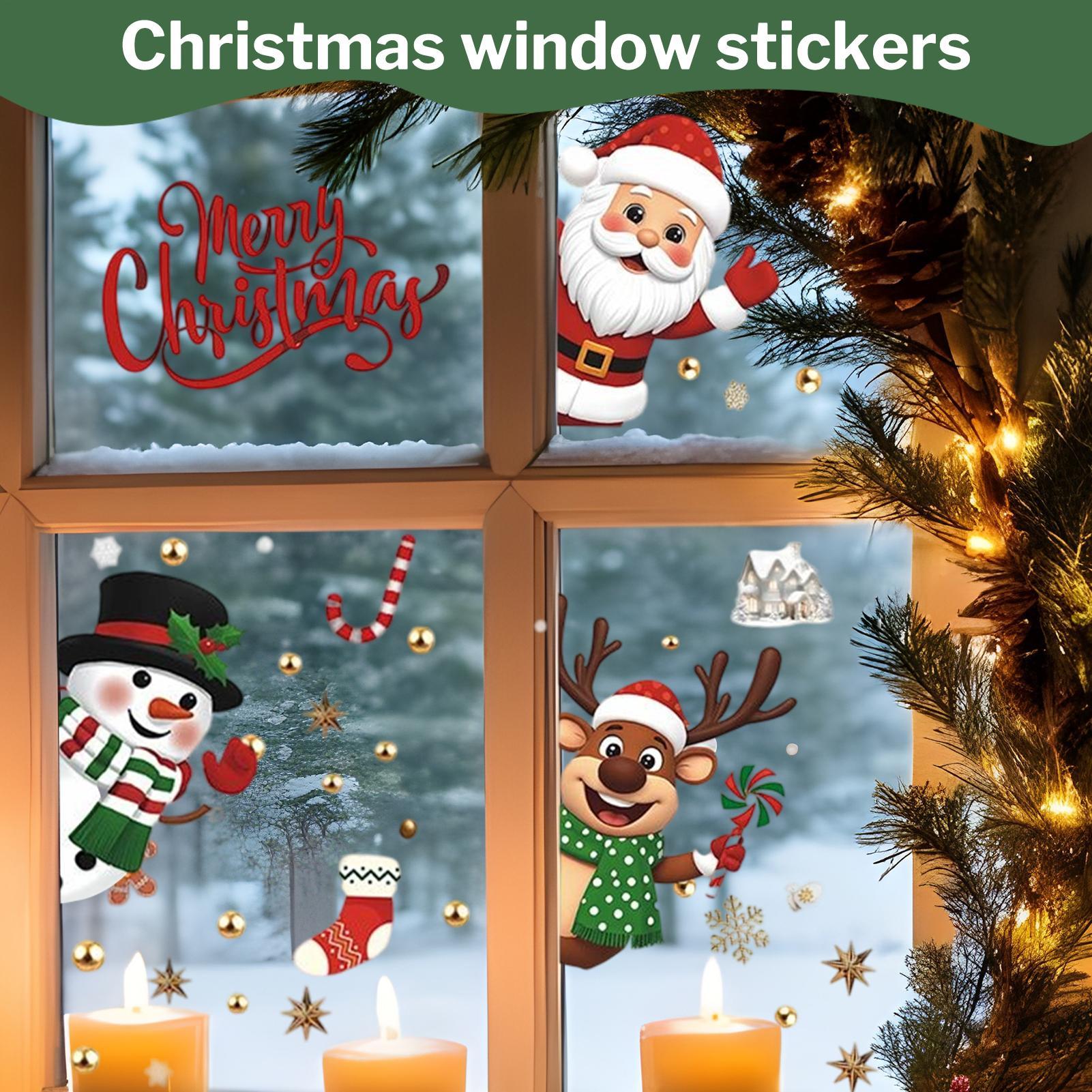 Christmas Window Decorations H - Snowflake Window Decal reseña y precio
