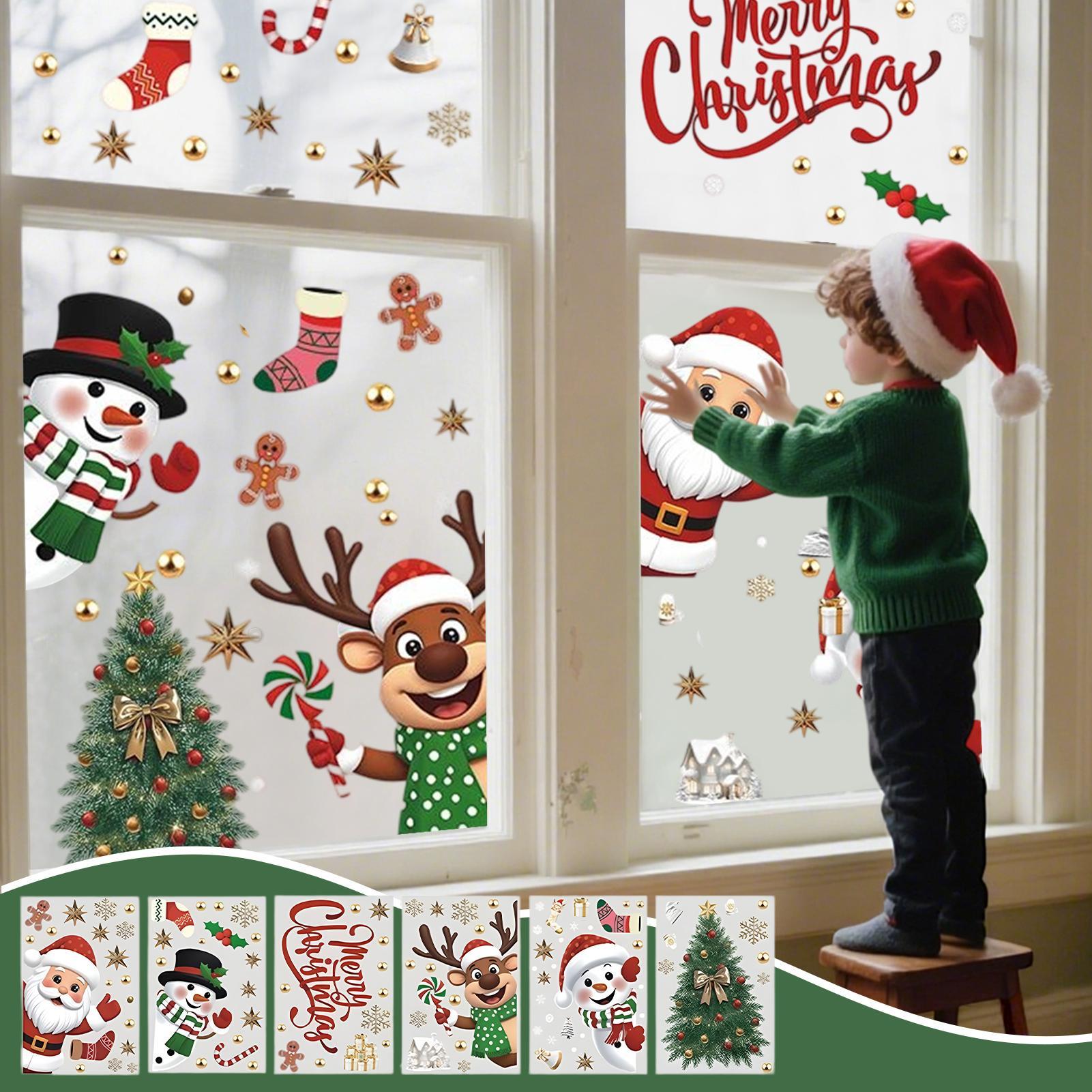 Christmas Window Decorations H - Snowflake Window Decal reseña y precio