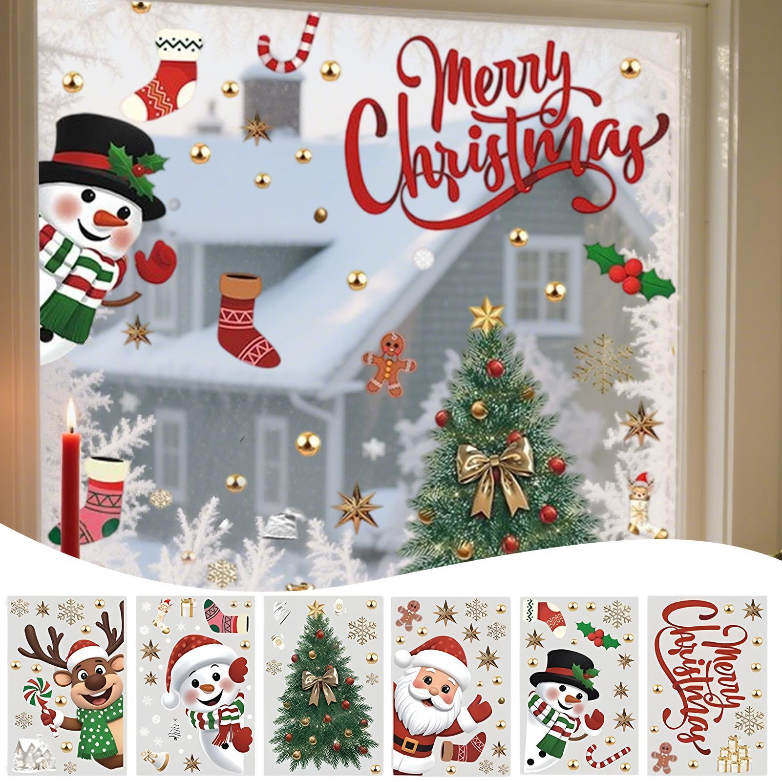 Christmas Window Decorations H - Snowflake Window Decal reseña y precio