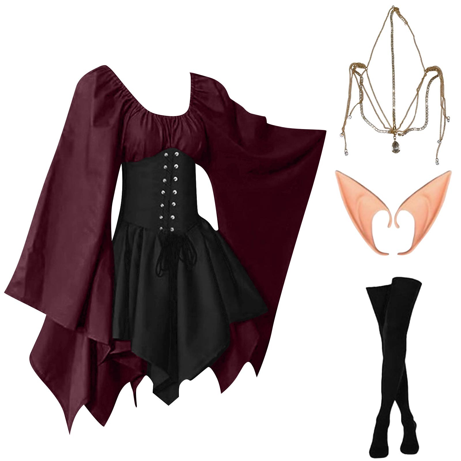 Halloween Cosplay Palace Victo - Elf Costume Christmas reseña y precio