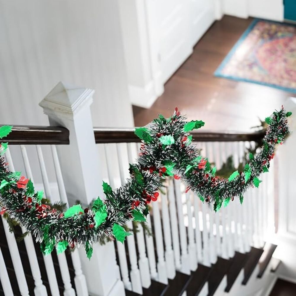 2PCS Reusable 2M Christmas Gar - Tinsel Garland Decoration reseña y precio