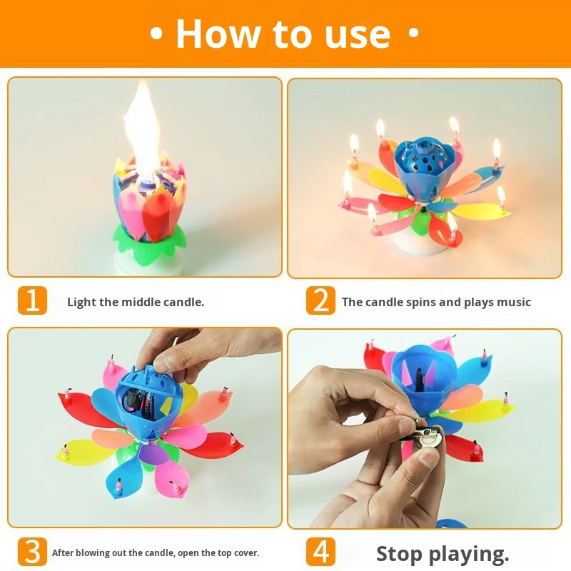 Romantic Happy Birthday Musica - Holiday Candle Set reseña y precio