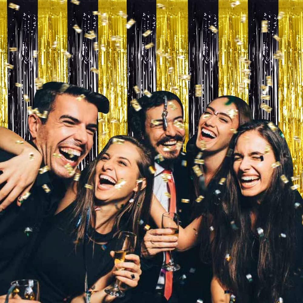 Party Backdrop Fringe Tinsel C - Tinsel Garland Decoration reseña y precio