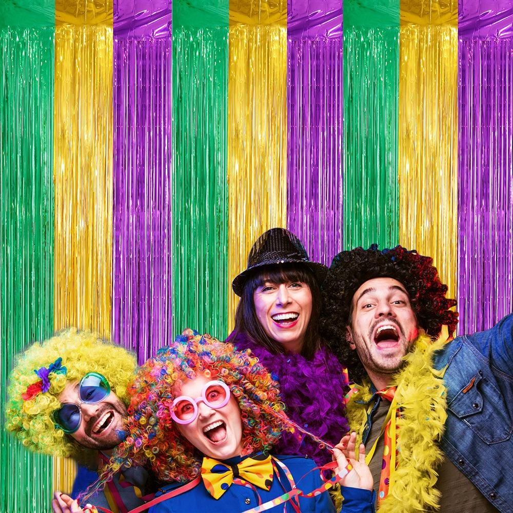 Party Backdrop Fringe Tinsel C - Tinsel Garland Decoration reseña y precio