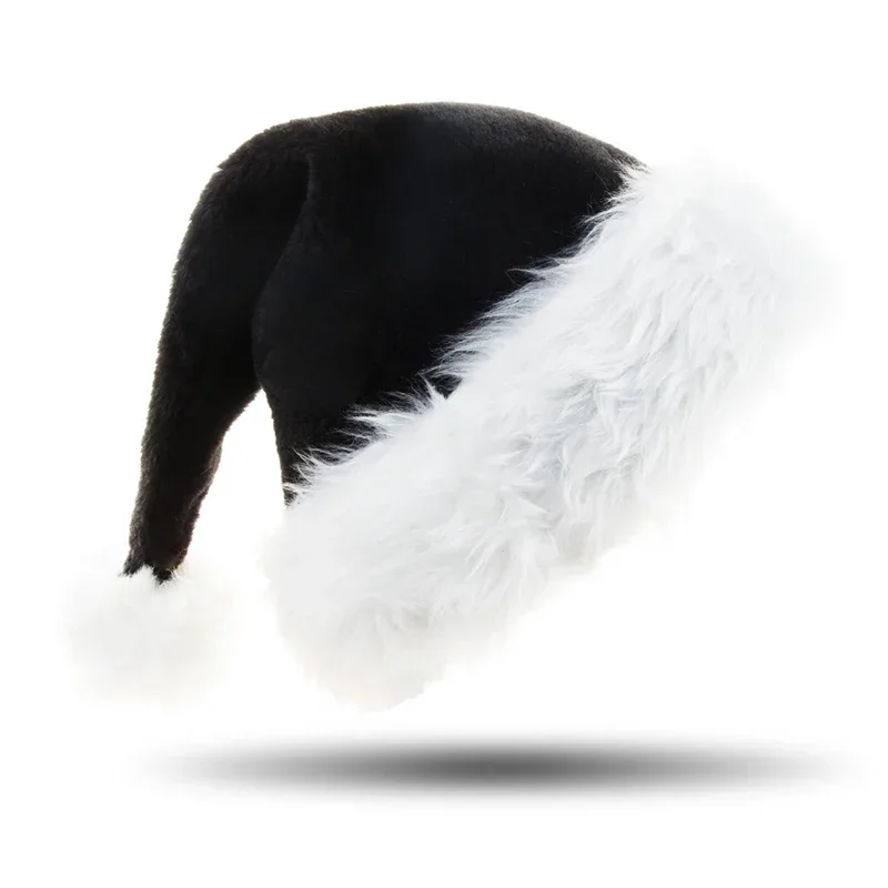 Unisex Xmas Black Plush Christ - Santa Hat Plush reseña y precio