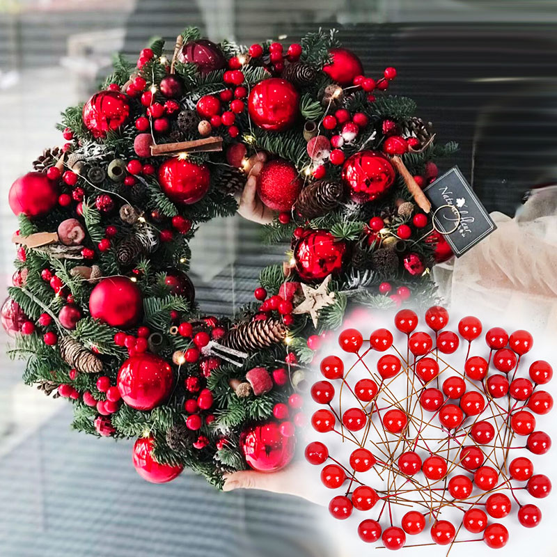 100/200pcs Pearl Stamens Mini  - Christmas Wreath Fake reseña y precio