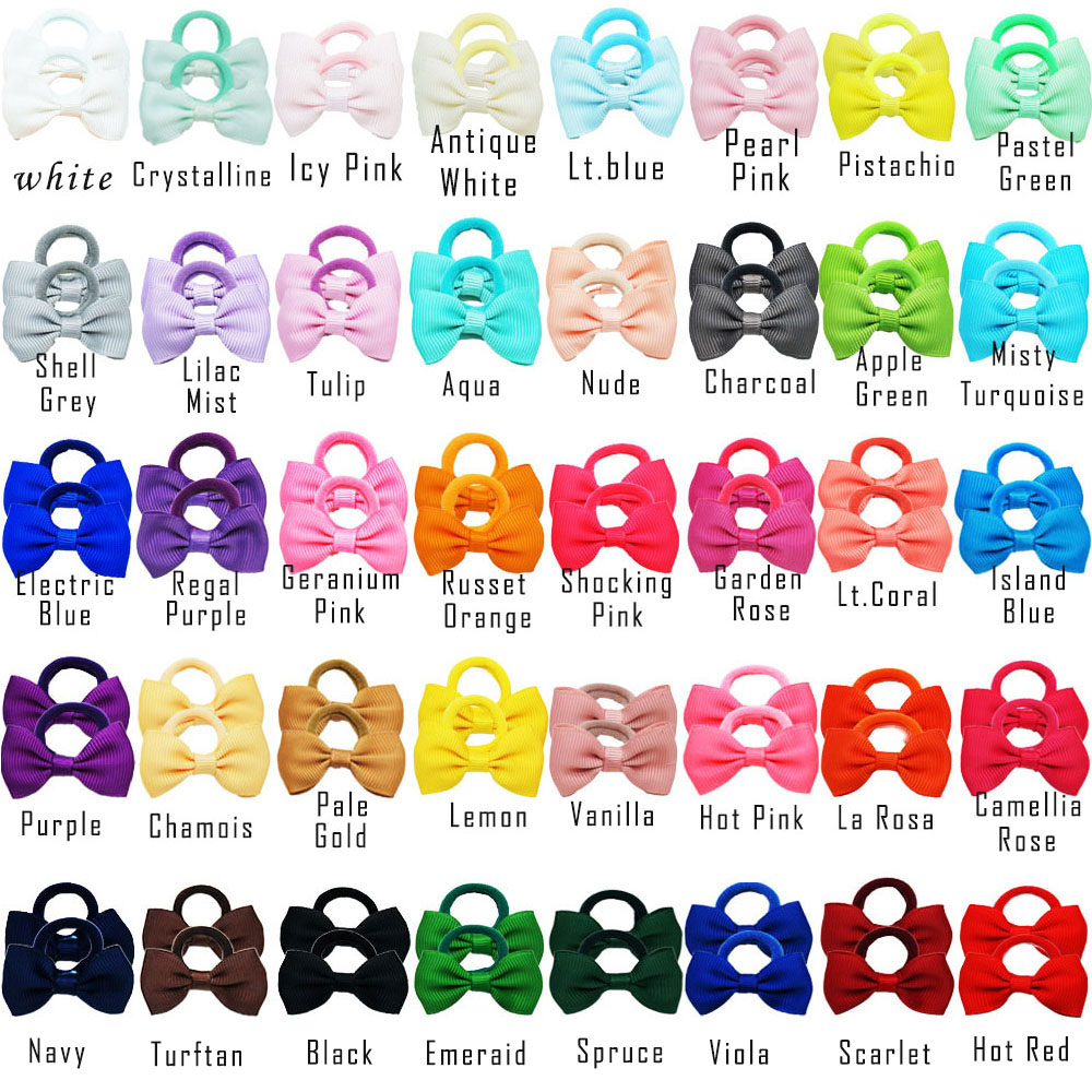 40/60/80 Baby Girls Hair Ties  - Ribbon Bow Gift reseña y precio