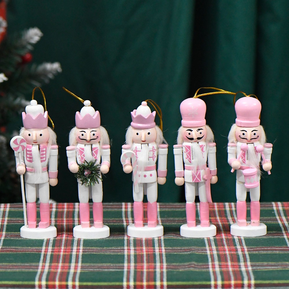 5PCS Macarone Powder Christmas - Nutcracker Figurine reseña y precio