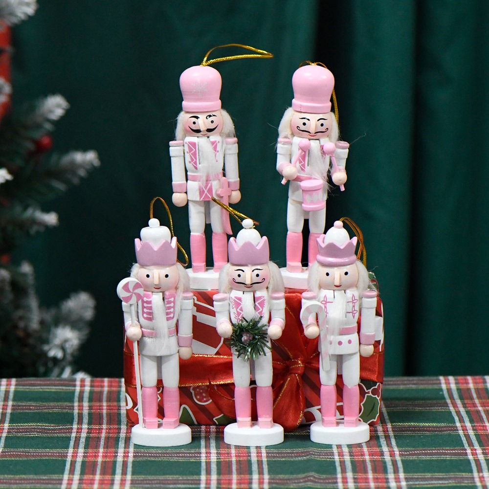 5PCS Macarone Powder Christmas - Nutcracker Figurine reseña y precio