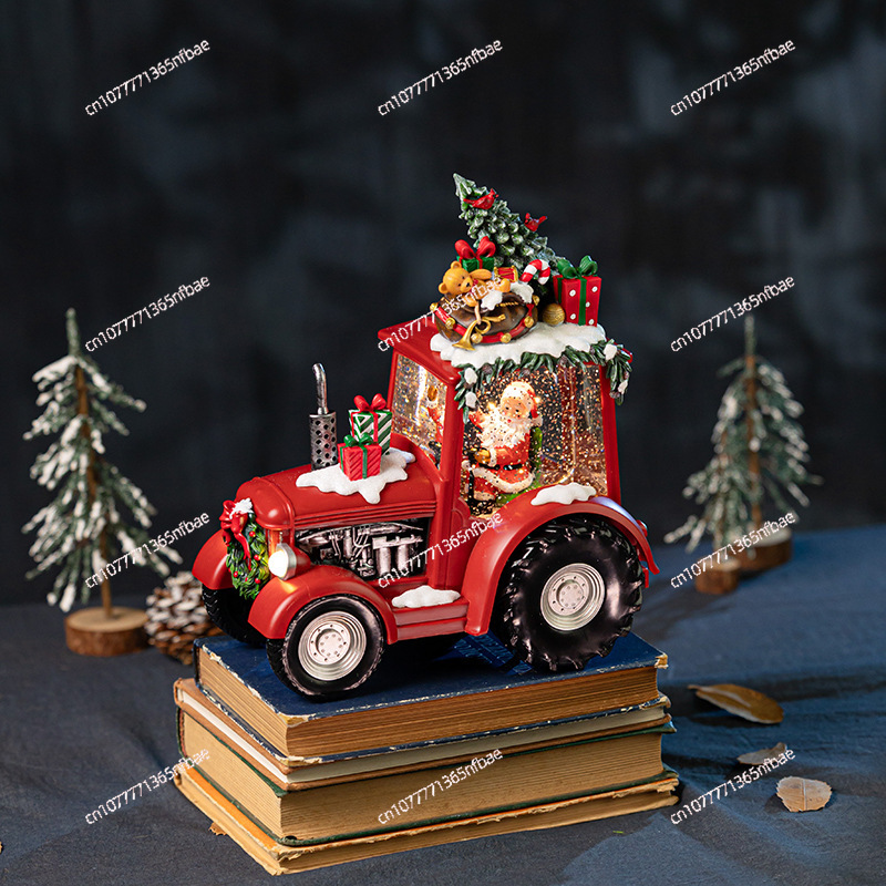 New - style Christmas Decorati - Snow Globe Musical reseña y precio