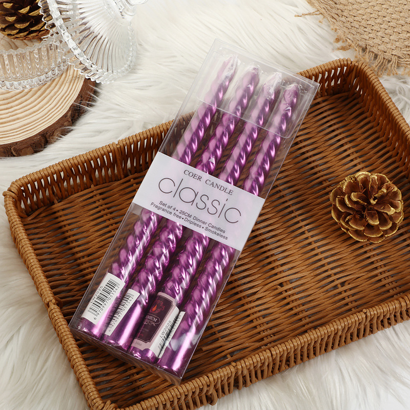 4pcs European-style Long-pole  - Holiday Candle Set reseña y precio