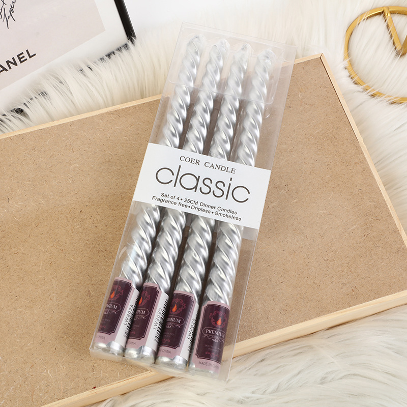 4pcs European-style Long-pole  - Holiday Candle Set reseña y precio