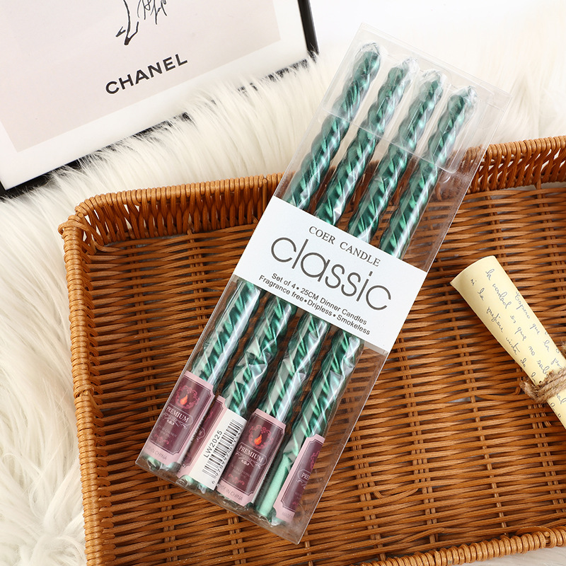 4pcs European-style Long-pole  - Holiday Candle Set reseña y precio