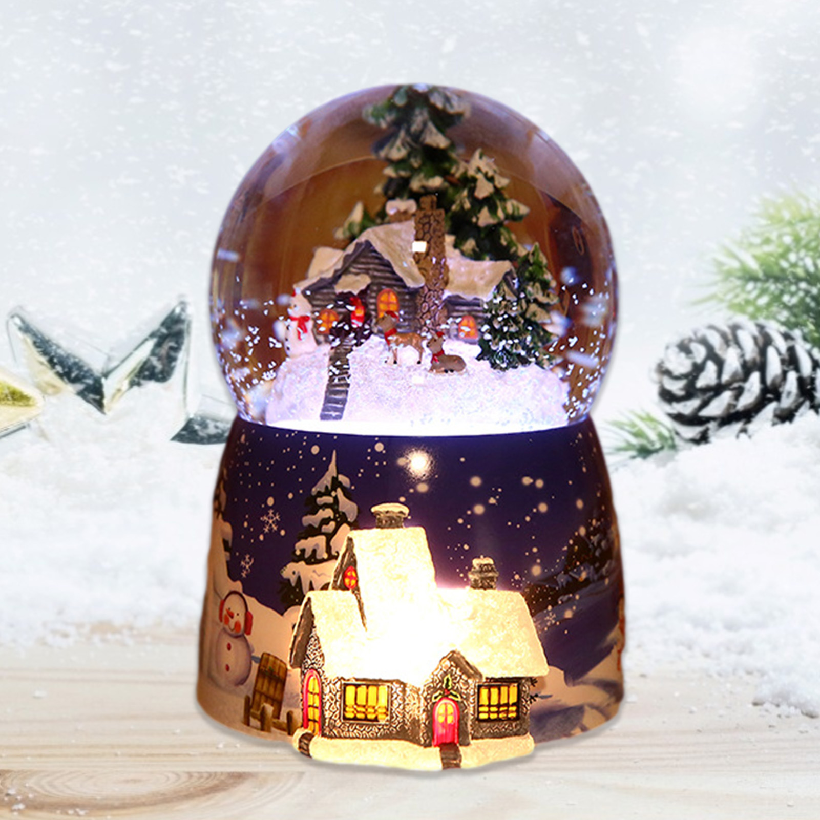1 Pcs Resin Music Box Crystal  - Snow Globe Musical reseña y precio