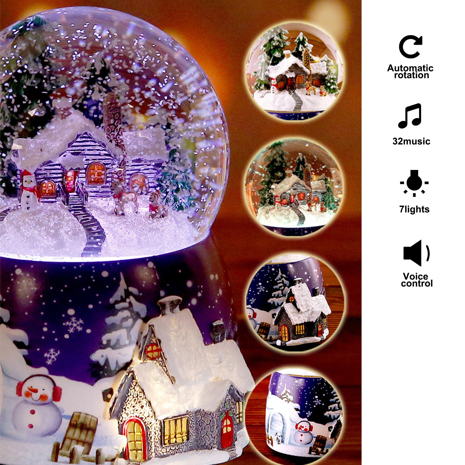 1 Pcs Resin Music Box Crystal  - Snow Globe Musical reseña y precio