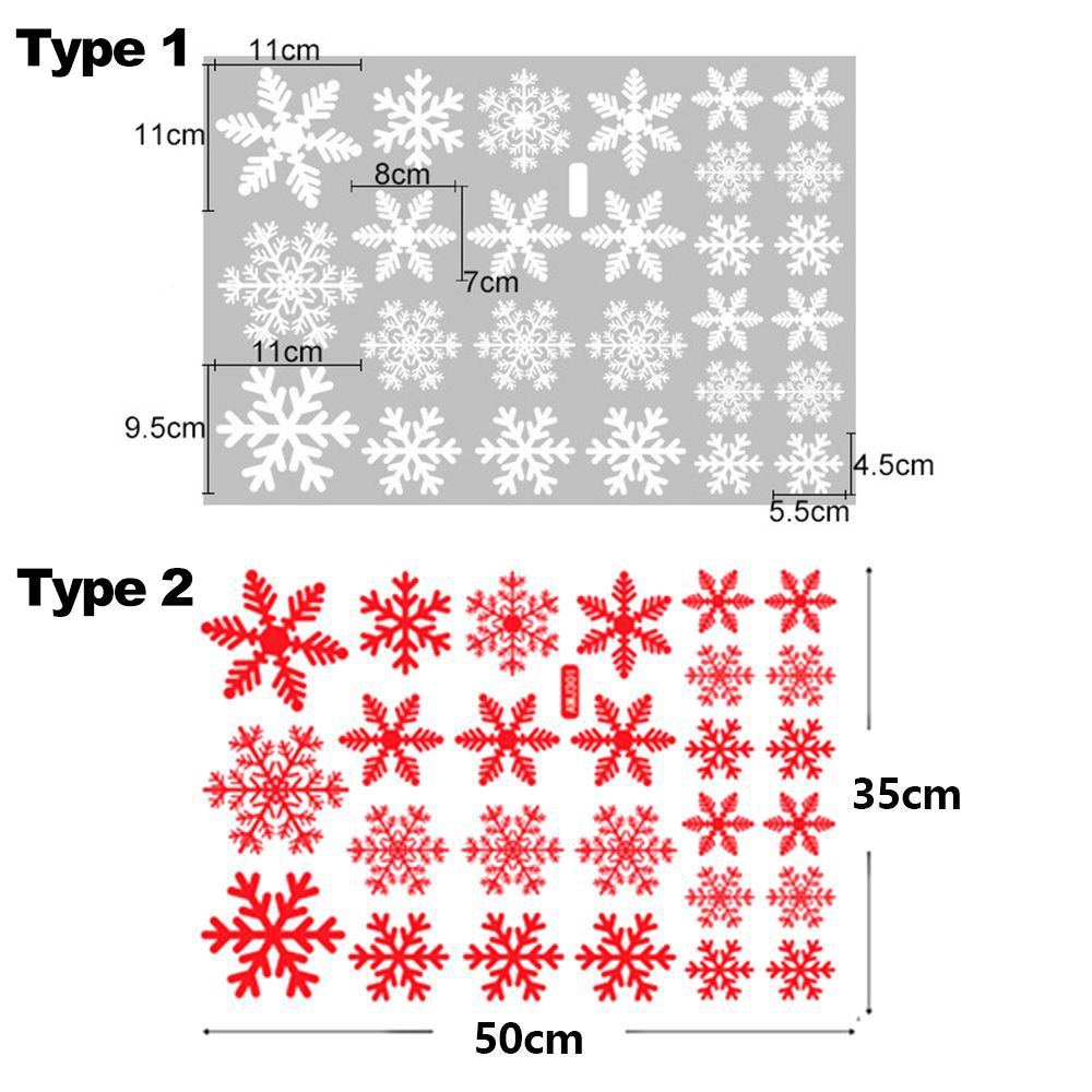 27/38PCS Gift Xmas  Festival S - Snowflake Window Decal reseña y precio