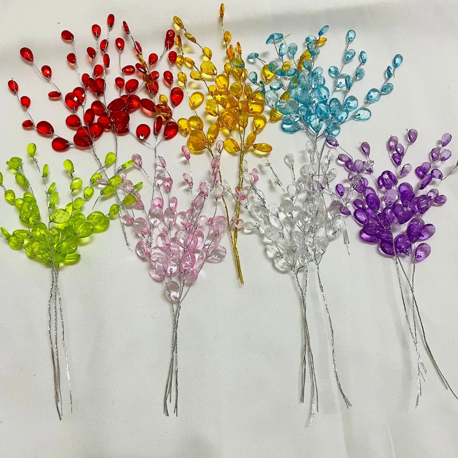 50Pcs 3-Forks Acrylic Strip Wa - Christmas Wreath Fake reseña y precio