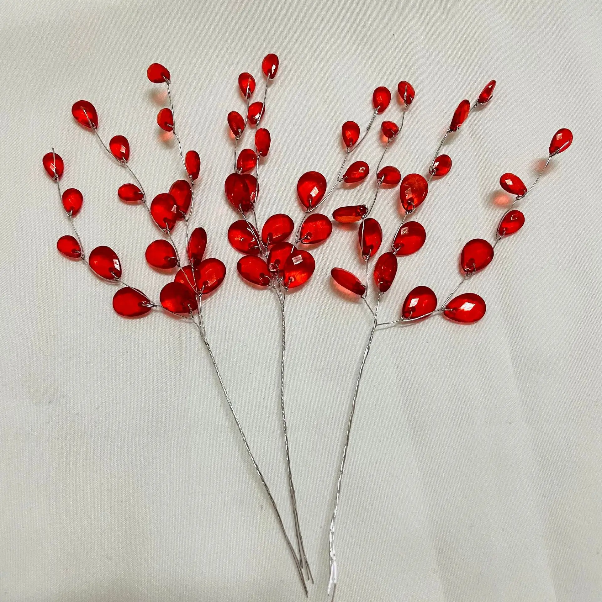 50Pcs 3-Forks Acrylic Strip Wa - Christmas Wreath Fake reseña y precio