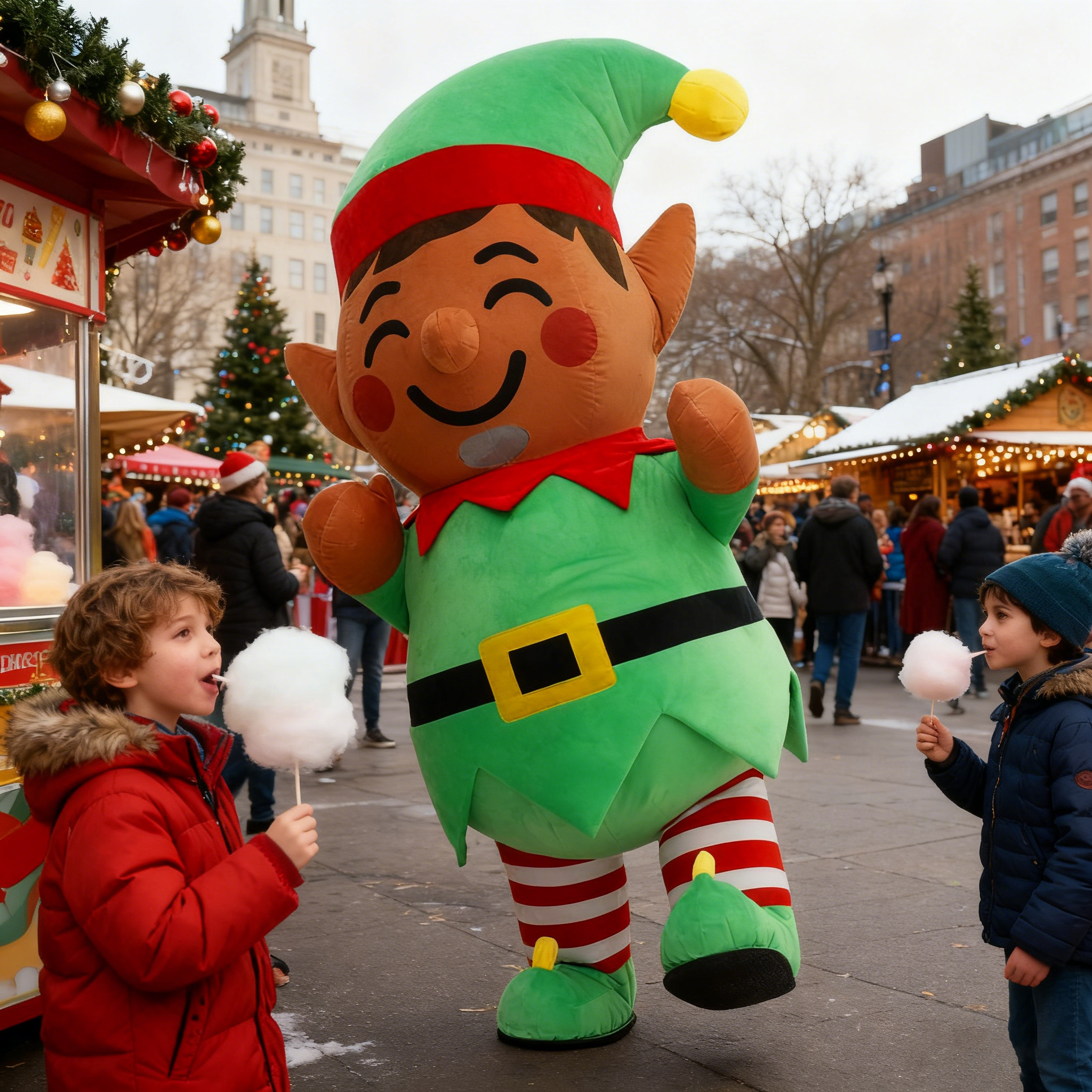 Inflatable Christmas Elf Plush - Elf Costume Christmas reseña y precio
