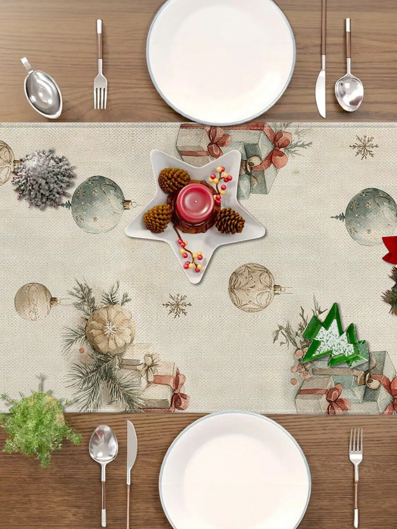 1pc Christmas Nutcracker & Bal - Christmas Table Runner reseña y precio