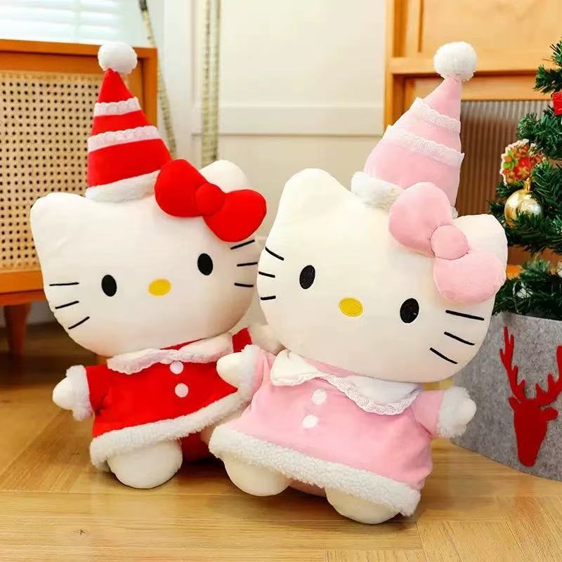 New Cute Kt Cat Plush Toy With - Santa Hat Plush reseña y precio