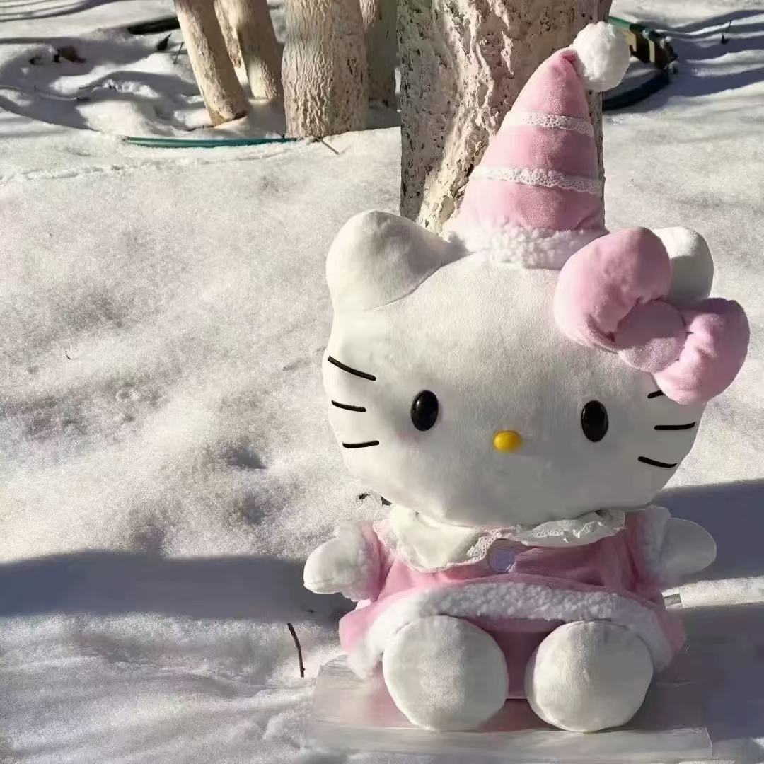 New Cute Kt Cat Plush Toy With - Santa Hat Plush reseña y precio