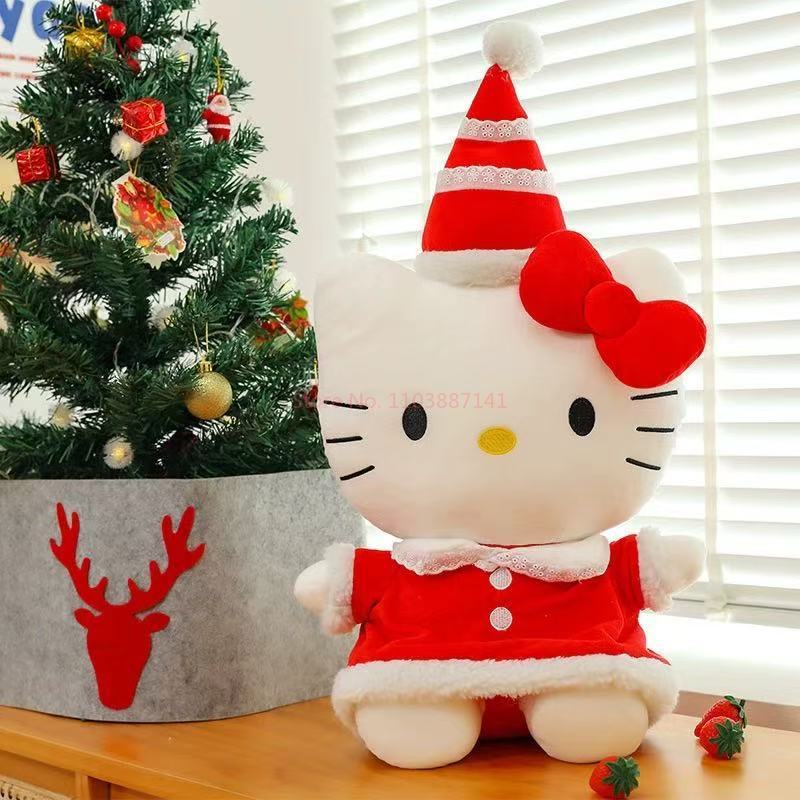New Cute Kt Cat Plush Toy With - Santa Hat Plush reseña y precio