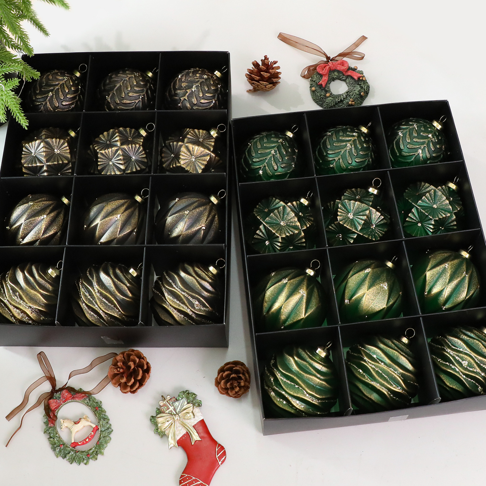 Retro Antique Christmas Ball S - Ornament Ball Set reseña y precio