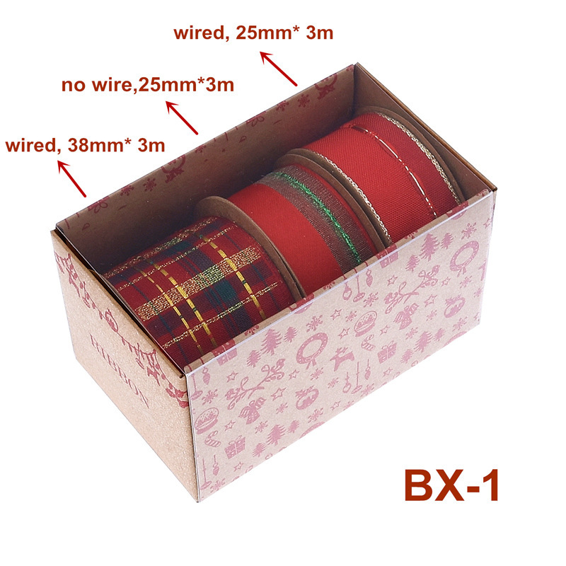 Christmas Ribbon Set Boxed Gif - Gift Box Wrap Set reseña y precio