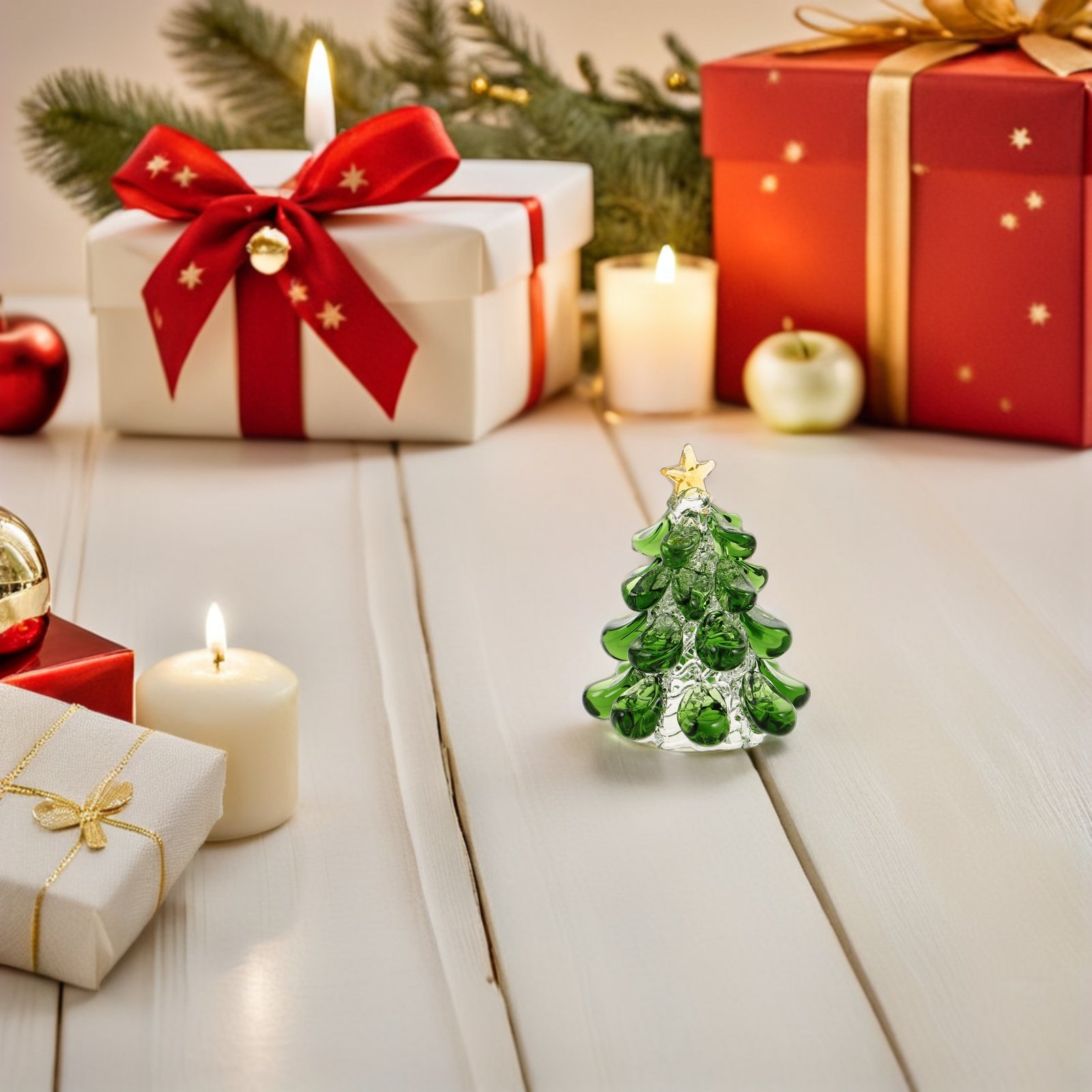 Crystal Christmas Tree Miniatu - Star Tree Topper reseña y precio