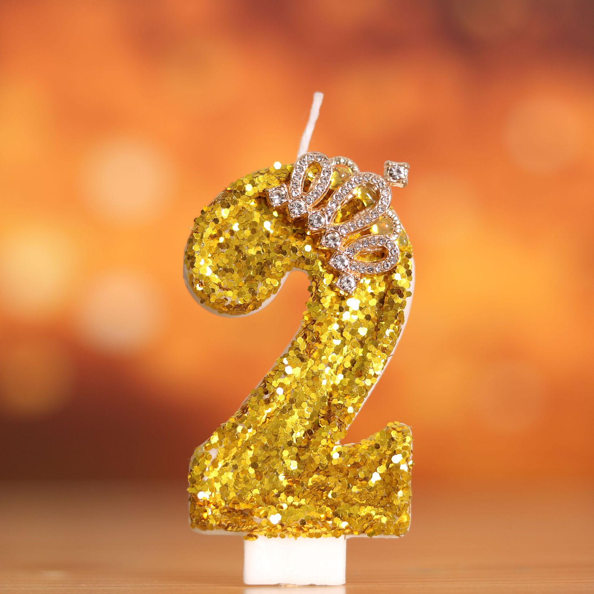 Digital Birthday Cake Gold Cro - Holiday Candle Set reseña y precio