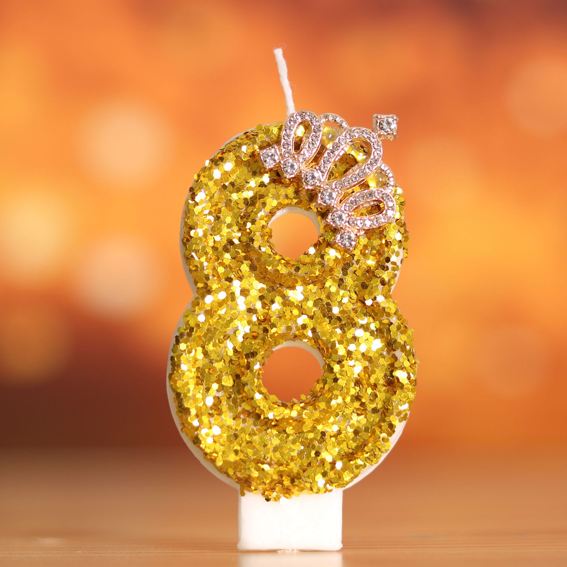 Digital Birthday Cake Gold Cro - Holiday Candle Set reseña y precio