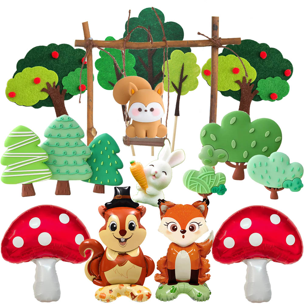 Woodland Cartoon Animal Cake D - Star Tree Topper reseña y precio