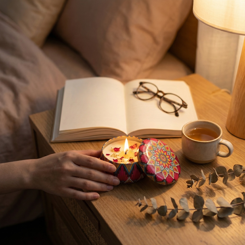 1pc Scented Candle Set With Co - Holiday Candle Set reseña y precio