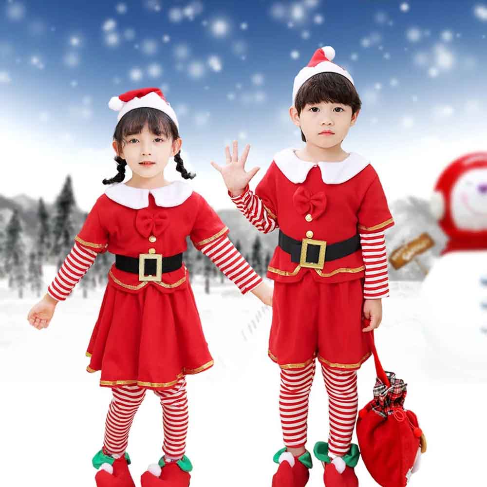 Children's Christmas Elf Set - - Elf Costume Christmas reseña y precio