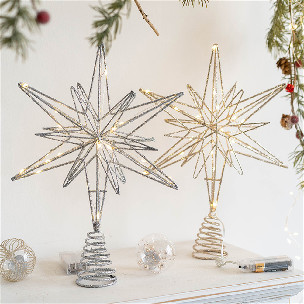 Christmas Tree Toppers Star wi - Star Tree Topper reseña y precio