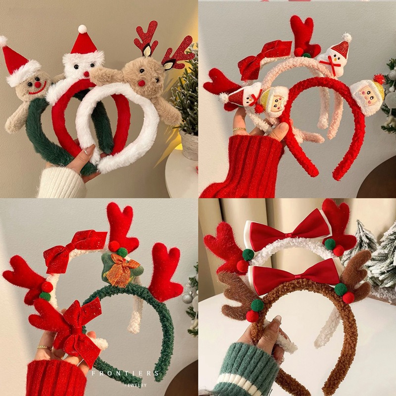 Christmas Santa Cute Bear Plus - Reindeer Antlers Headband reseña y precio