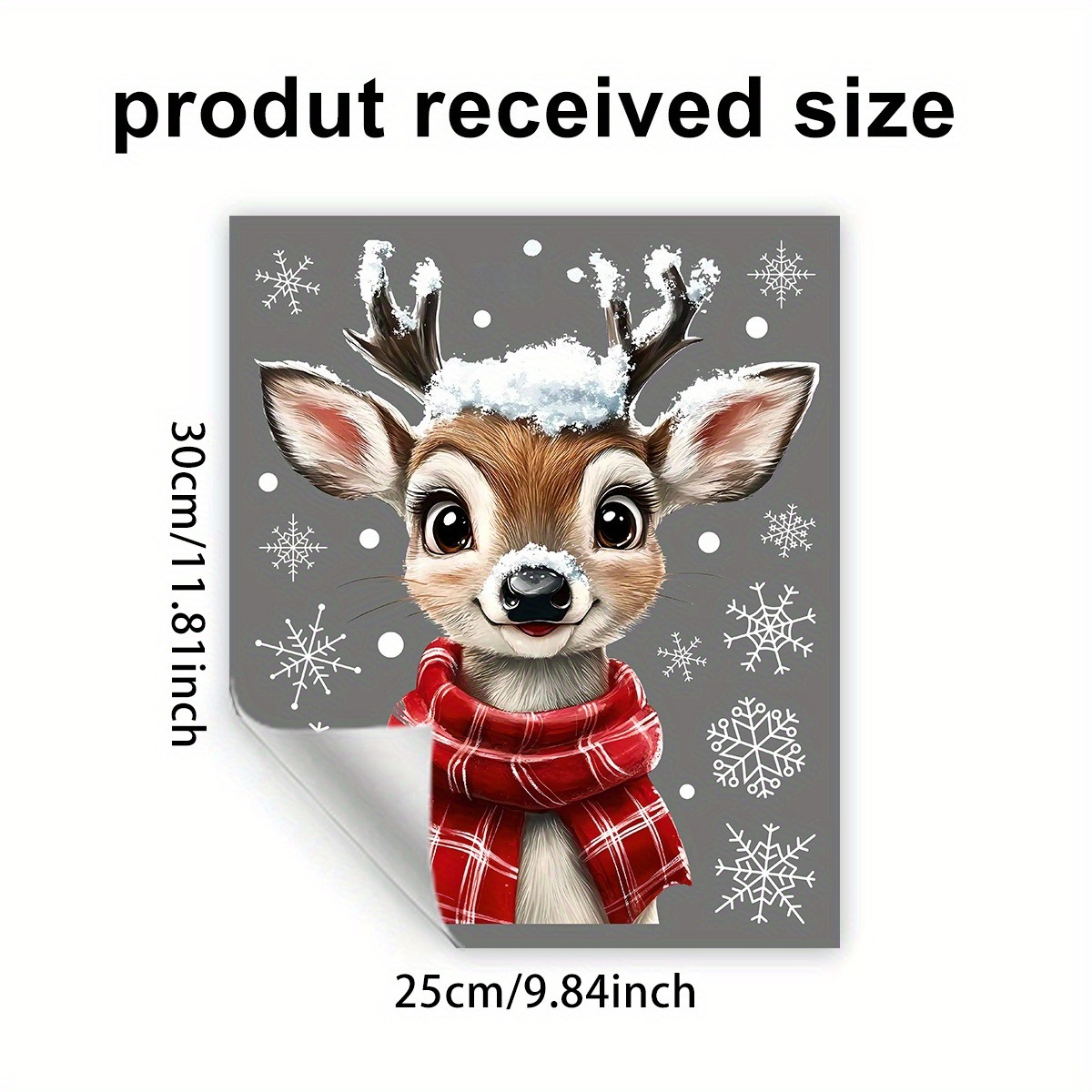 1pc Christmas Scarf Snowflake  - Snowflake Window Decal reseña y precio
