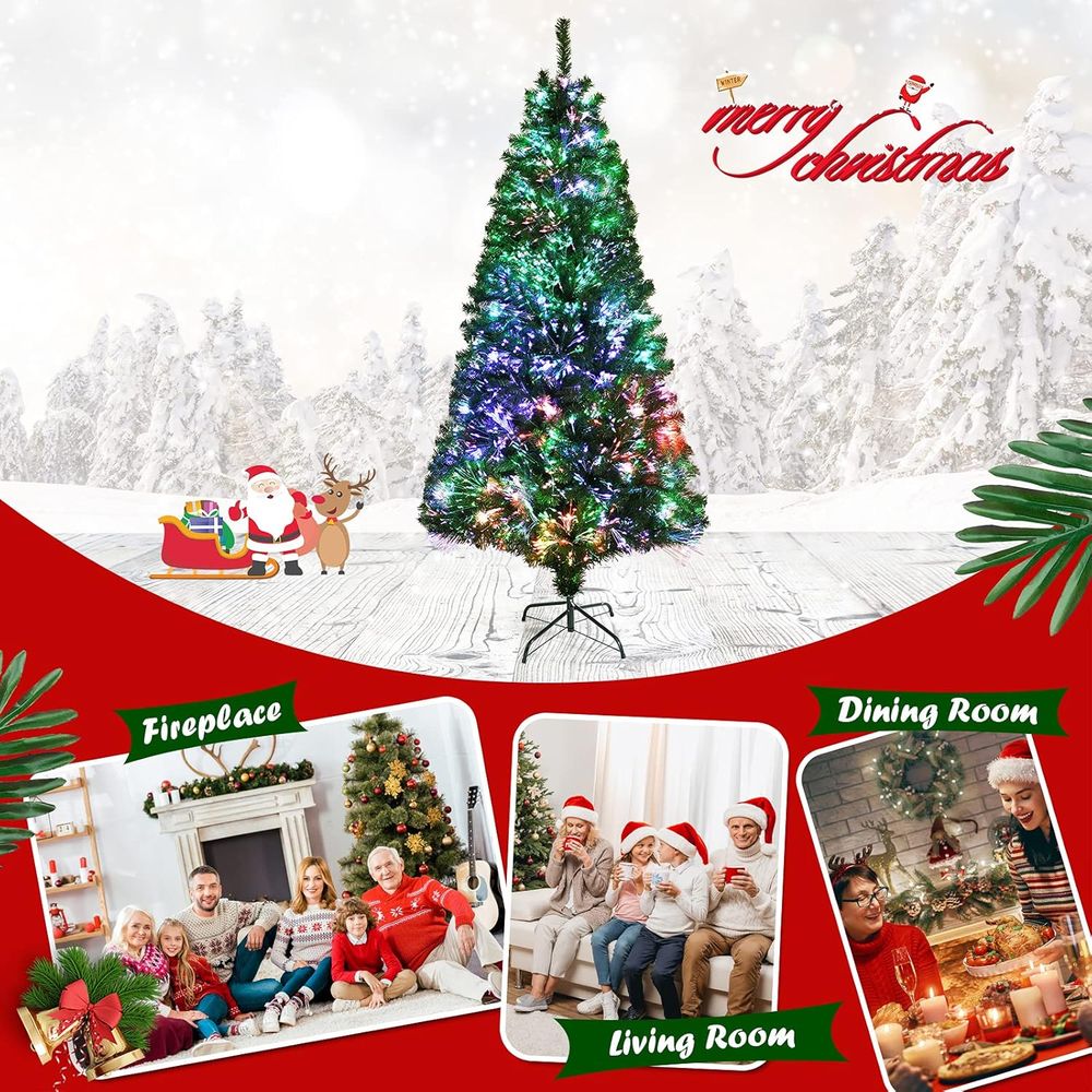 6ft Pre-lit Premium Spruce Art - Christmas Tree Artificial reseña y precio