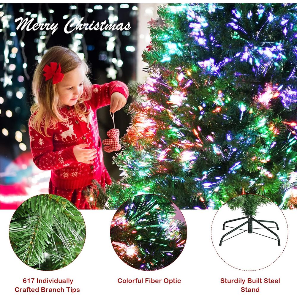 6ft Pre-lit Premium Spruce Art - Christmas Tree Artificial reseña y precio