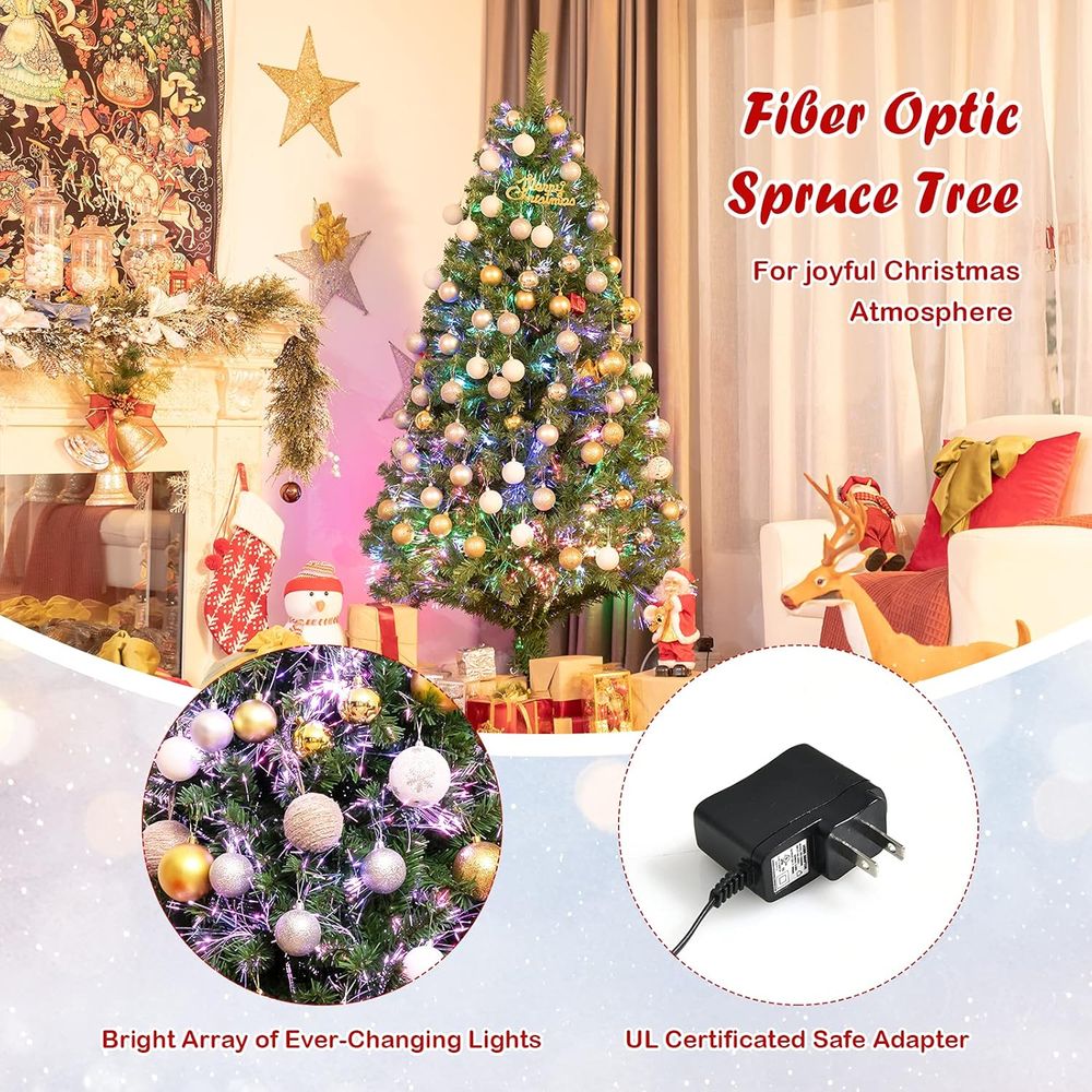 6ft Pre-lit Premium Spruce Art - Christmas Tree Artificial reseña y precio