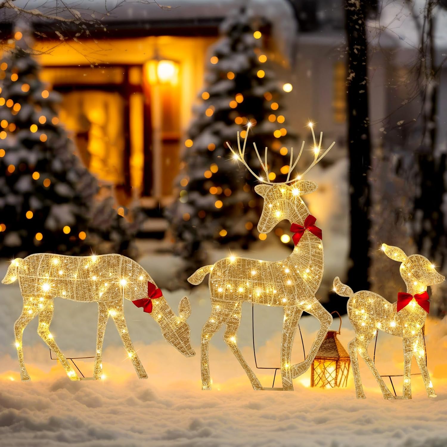 2D Lighted Reindeer Christmas  - Christmas Lights Outdoor reseña y precio